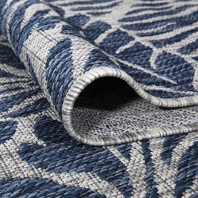 Keen Home Design Terrace Outdoor Area Rug - 6x9 Washable Indoor/Outdoor Rug for Patio, Kitchen, Balcony, Beach, Garden, Deck and Porch, Size: 6'x8'10"-Ruum Studio Home