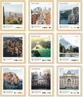 97 Decor Vintage Travel Wall Decor - Around World Travel Wall Art, Trendy City Wall Art Prints, Retro New York Europe Aesthetic Destination Pictures (8x10 Unframed)-Ruum Studio Home