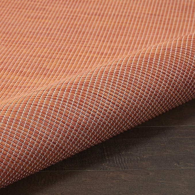 Nourison Home Positano 7' x 10' Terracotta Fabric Modern Area Rug (7' x 10')-Ruum Studio Home