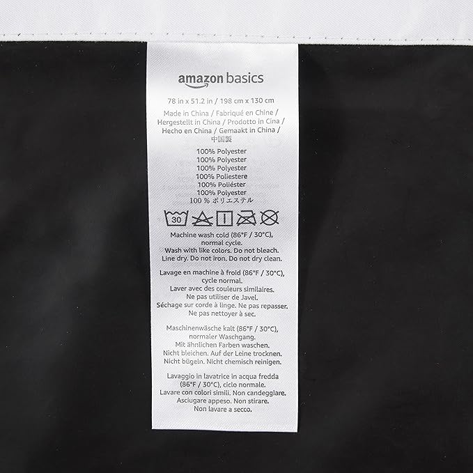 Amazon Basics Portable Blackout Curtain Shade with Suction Cups, 50"W x 78"L, 2-Pack, White-Ruum Studio Home