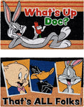 Gertmenian Looney Tunes Coir Doormat - 2x3 Welcome Mat (2-Pack), Ideal for High Traffic Areas in Front Door, Garage, Entryway - Warner Bros. Doc/Folks, 80029-Ruum Studio Home