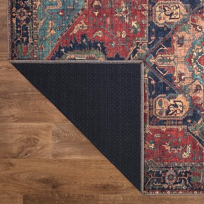 Keen Home Design 3x5 Rug - Machine Washable Entry Rug with Non-Slip Backing, Ideal for Enteryway, Kitchen, Bathroom, Laundry Room - Vintage, Easy Clean, Durable, Low Pile Rug - (3' x 5')-Ruum Studio Home