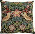 Charlotte Home Furnishings Throw Pillow Covers, Decorative Boho Pillow Covers for Couch, Living Room, Black Strawberry Square Cushion Cases 18x18 in, European Cotton Jacquard Woven, Cozy Bedroom Decor-Ruum Studio Home