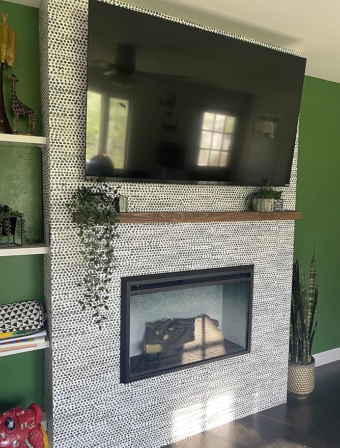 joelsantiques 72 Inch Wooden Floating Shelves for Wall - 72x6x2 in - Made of Natural Wood - Long Heavy Duty Rustic Wall Shelves for Bedroom - Perfect for Living Room, Kitchen - Medium Brown-Ruum Studio Home