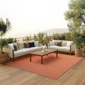 Nourison Positano Indoor/Outdoor Terracotta 9' x 12' Area Rug, Easy- Cleaning, Non Shedding, Bed Room, Living Room, Dining Room, Backyard, Deck, Patio (9x12)-Ruum Studio Home