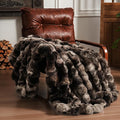 BENVWE Fluffy Faux Fur Throw Blanket for Couch, Soft Plush Thick Cozy Fuzzy Luxury Minky Bubble Blanket for Home Living Room Decor Gift for Women, Tie-dye Coffee, 50" x 60", 1100GSM-Ruum Studio Home