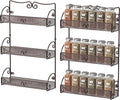 Deco Brothers 3 Tier Wall Mounted Spice Rack, 2 Pack, Bronze-Ruum Studio Home