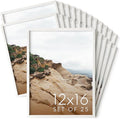 Haus and Hues 12x16 White Oak Wood Picture Frames Set of 25 - Premium Bulk Picture Frames 12x16 Bundle - Elegant Gallery Wall Frame Set for Posters, Art Display - Ideal for Wall Decor in Home & Office-Ruum Studio Home