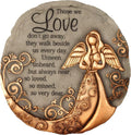 Spoontiques - Garden Décor - Bronze Angel Stepping Stone - Decorative Stone for Garden-Ruum Studio Home
