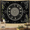 Lunerfex Mandala Moon Tapestry Boho Tapestry for Bedroom Black Tapestries Wall Hanging Living Room Wall Art and Home Decor 60x80-Ruum Studio Home