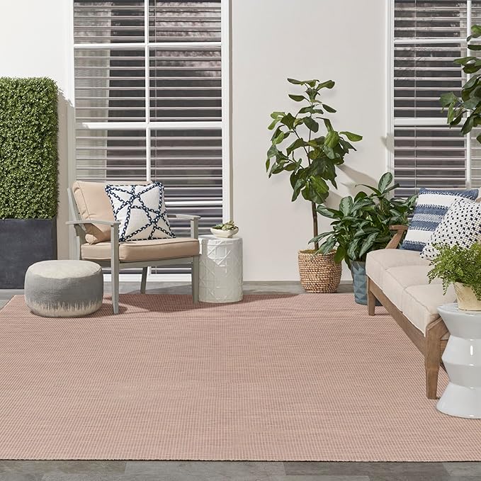 Nourison Home Positano Indoor/Outdoor Jute 9' x 12' Area Rug, Easy Cleaning, Non Shedding, Bed Room, Living Room, Dining Room, Backyard, Deck, Patio (9x12)-Ruum Studio Home