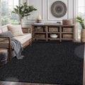 CAMILSON Easy Jute Rug 6x9, Indoor Outdoor Dark Gray Black Farmhouse Area Rugs for Living Room Patio and Kitchen Rug, Solid Boho Woven Design, Easy-Cleaning, Washable Outside Carpet Alfombras (6 x 9)-Ruum Studio Home