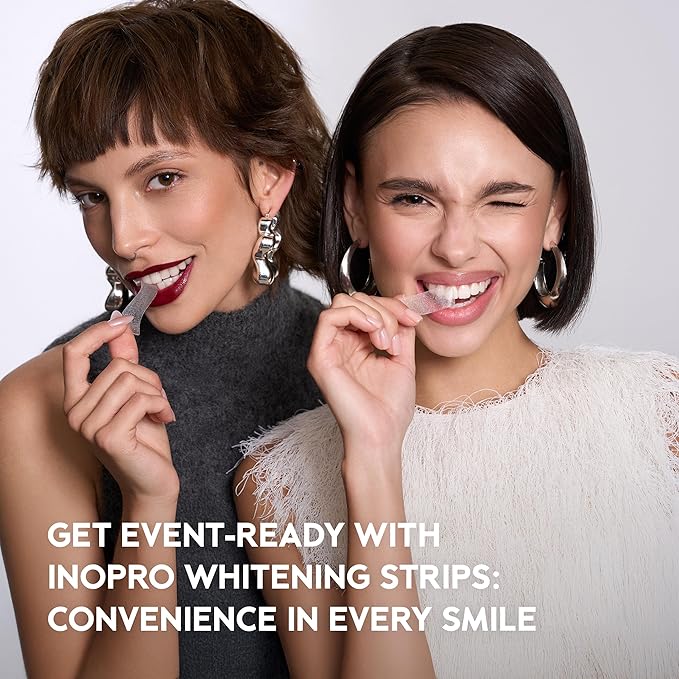 Natural Teeth Whitening Strips Kit 14 Treatments - Sensitive Teeth Whitener, Peroxide Free, Enamel Safe White Strips - Instant Teeth Whitening Without The Harm (28 Strips)-Ruum Studio Home