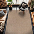 CAMILSON Easy Jute Rug 6x9, Indoor Outdoor Natural Color Fiber Area Rugs for Living Room Patio and Bedroom Rug Herringbone Seagrass Woven Design Easy-Cleaning, Washable Outside Carpet Alfombras 6 x 9-Ruum Studio Home