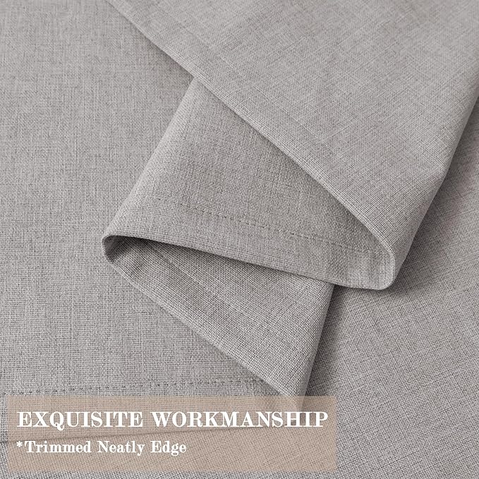 Room Divider Curtains Screen Partitions, Linen Look 100% Blackout Drapery 102 Inches Long, 100" Wide Pinch Pleated Window Drapes, Privacy Protecting, Light Blocking, (1 PC, Browish Grey)-Ruum Studio Home