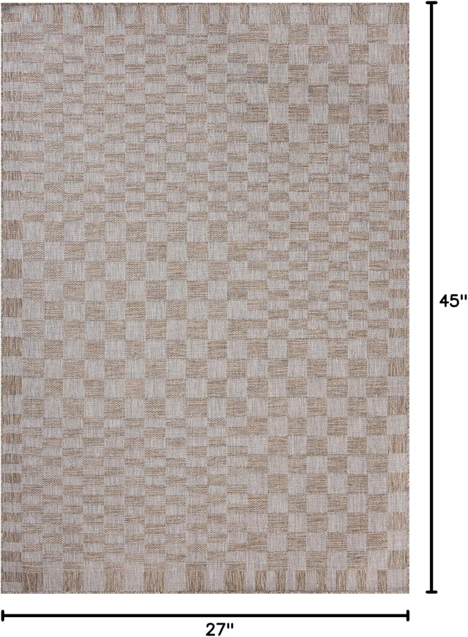 Loloi Amber Lewis Topanga Collection TOP-03 Natural/Dove 2'-3" x 3'-9" Indoor/Outdoor Area Rug-Ruum Studio Home