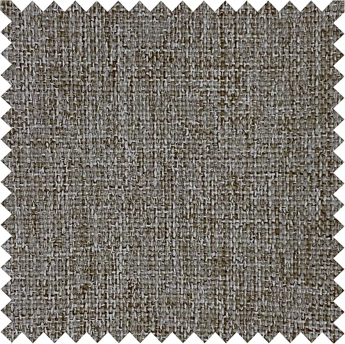 Macochico Pinch Pleated Blackout Curtains 102 Inches Long 100% Blackout Natural Linen Drapes for Bedroom Living Room Windows Farmhouse Burlap Curtains with Tieback 52”Wx102”L Light Brown 1 Panel-Ruum Studio Home