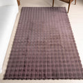 nuLOOM Jeni Checkered 7'6" x 9'6" Machine Washable Area Rug for Living Room Bedroom Dining Room Kitchen, Dark Brown-Ruum Studio Home
