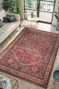 Keen Home Design 10x14 Rug - Machine Washable Area Rug with Non-Slip Backing, Ideal for Living Room, Dining Room, Bedroom - Vintage, Easy Clean, Durable, Low Pile Rug - (9'7" x 14')-Ruum Studio Home