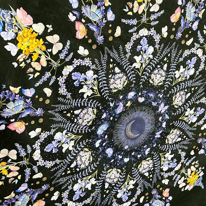 Damanse Floral Tapestry Wall Hanging Cute,Boho Wall Tapestry for Bedroom Aesthetic,Mandala Living Room Decor for Teen Girls (Purple, 49.20" x 59.10")-Ruum Studio Home