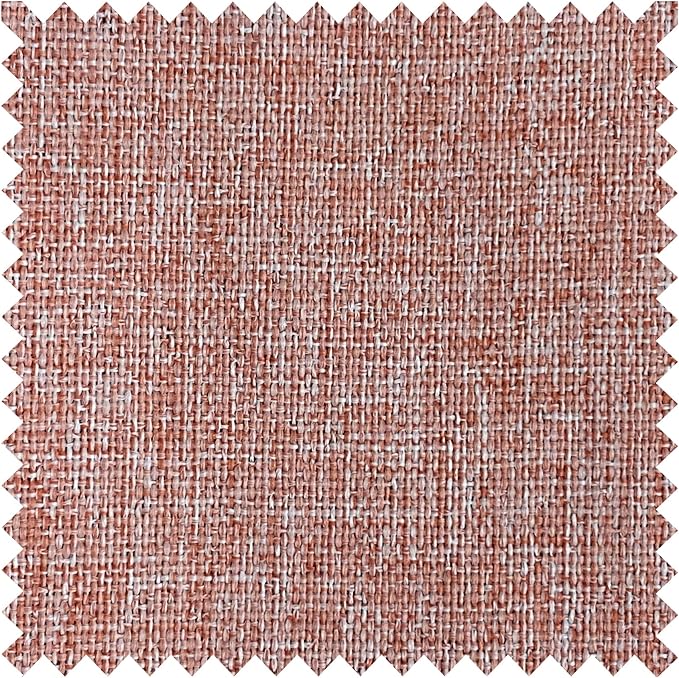 Macochico 100% Blackout Pinch Pleated Linen Curtains Thermal Window Treatments Sound Reducing Curtains for Bedroom Living Room Orange Farmhouse Burlap Drapes with Tieback 52”Wx63”L 1 Panel-Ruum Studio Home