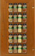 Simple Houseware 20 Spice Gripper Spice Accessories Spice Organizer- 4 Strips, Holds 20 Jars, Black-Ruum Studio Home