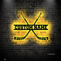 Hockey LED Wall Sign - Hockey Sticks Custom Name Light Up Wall Art, 16-Color LED with Remote Control, Hockey Decor for Bedroom, Locker Room, Fan Gift-Ruum Studio Home