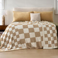 Joiedomi Twin Blanket for Couch Bed, Checkered Knitted Blankets Gifts for Women Mom Girls, Cozy Cute Soft Throw Home Room Decor Aesthetic for Women Mothers Birthday Gifts 60x80 Inches-Ruum Studio Home