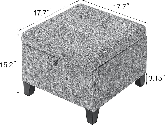 Adeco Storage Ottoman-Ruum Studio Home