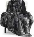 Bedsure GentleSoft Fluffy Black Blanket Cozy Gifts for Men, Black Home Decor Soft Fuzzy Plush Thick Warm Sherpa Fleece Faux Fur Throw Blanket for Couch Bed, Living Room College Dorm Decor, 50x60-Ruum Studio Home