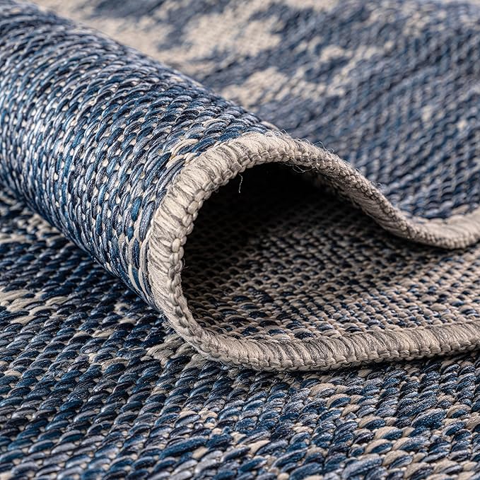 Keen Home Design Terrace Outdoor Area Rug - 9x12 Washable Indoor/Outdoor Rug for Patio, Kitchen, Balcony, Beach, Garden, Deck and Porch, Size: 8'10"x12'-Ruum Studio Home