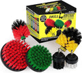 The Ultimate Drill Brush Cleaning Supplies Kit - Bathroom Accessories - Shower Cleaner - Bath Mat - Kitchen Accessories - Grout Cleaner - Dish Brush Set - Stove, Oven, Sink, Outdoor Drill Scrubber-Ruum Studio Home