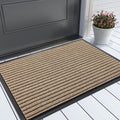 Yimobra Front Door Mat Outdoor Indoor Entrance, 100% Waterproof All-Season All Weather Doormat, Welcome Matt Outside Entry, Non Slip, Low Profile, Heavy Duty Patio Porch Floor Mats,29.5 x 17,Khaki-Ruum Studio Home