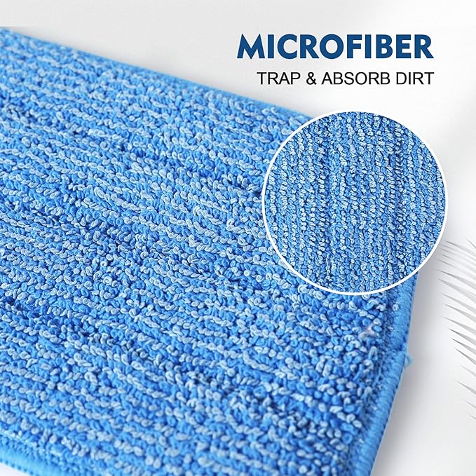 3 Pack Microfiber Mop Pads, Mop Replacement Pads Refills Floor Spray Mop Pads Wet Moping Pads Refill Reusable Pads Suitable for All Spray Mops Cleaning-Ruum Studio Home
