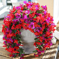 Faux Bougainvillea Artificial Flowers Plants for Outdoors Outside Decoration, 2pcs Fake Flowers Silk Long Trailing Vines UV Resistant Realistic for Front Door Porch Planter Urn Patio Balcony Yard, Mix-Ruum Studio Home