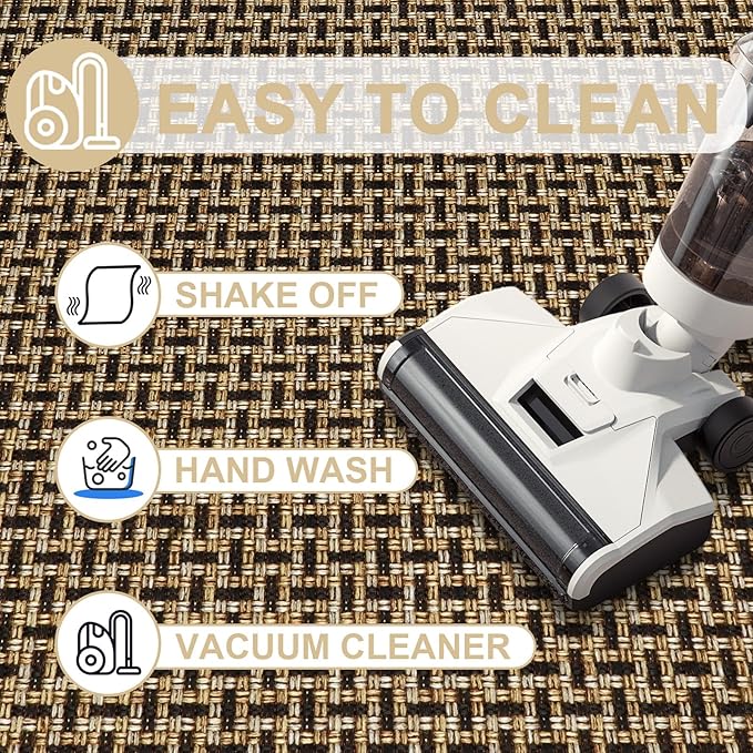 LEKEEPGO Door Mat Indoor Entrance 24"x36", Absorbent Indoor Door Mat, Non Slip Rubber Backing Inside Door Mats, Washable Floor Mat, Low-Profile Doormat for Front Door, Entryway, Entrance, Black-Ruum Studio Home