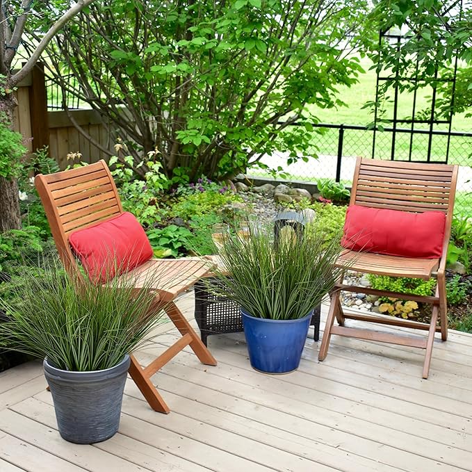 48PCS 17.3" Fake Plants Artificial Wheat Grass Greenery Plastic Plants Fake Grass Artificial Plants for Outdoor Decor Artificial Grass Plant with Greenery Stems for Indoor Home Decoration-Ruum Studio Home