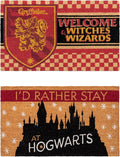 Gertmenian Harry Potter Coir Doormat - 2x3 Welcome Mat (2-Pack), Ideal for High Traffic Areas in Front Door, Garage, Entryway - Paramount Hogwarts/Witches, 80027-Ruum Studio Home
