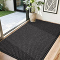 COSY HOMEER-Door-Mat 32"x48" Non Slip Absorbent Entryway Rugs Dirt Trapper Doormats Washable Entrance Mats Low Pile Welcome Floor Mat for Front Back Door and Entry Mats,Black-Ruum Studio Home
