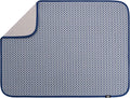 S&T INC. Dish Drying Mat XL, 18” x 24”, Absorbent Microfiber Kitchen Counter Mat, Dish Drying Pad for Dishes, Utensils, Pots and Pans, Extra Large, Blue Stockinette-Ruum Studio Home