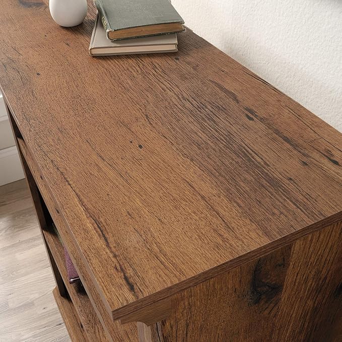 Sauder 3 Tier Book Shelf Wooden Bookcase Multipurpose Bookshelf for Home Office, Living Room, in Vintage Oak-Ruum Studio Home