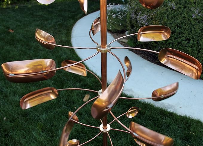 Stanwood Wind Sculpture Kinetic Copper Wind Sculpture - Quaking Aspen-Ruum Studio Home