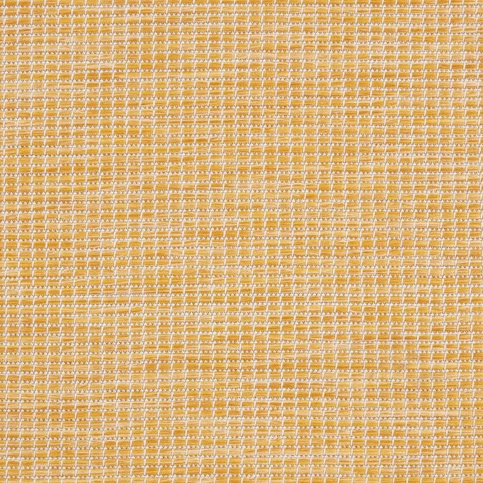 Nourison Positano Indoor-Outdoor Yellow 8' x 10' Area Rug, Easy Cleaning, Non Shedding, Bed Room, Living Room, Dining Room, Backyard, Deck, Patio (8x10)-Ruum Studio Home