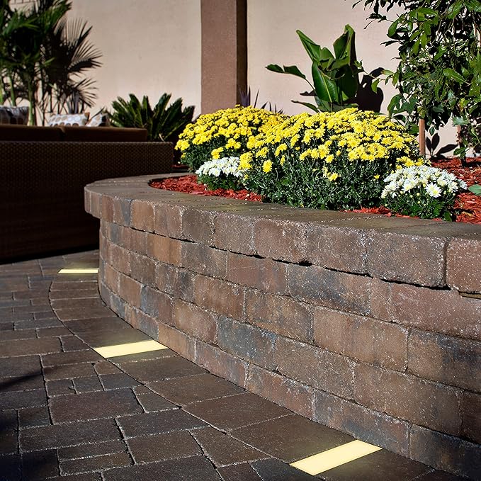 LUMENGY Paver Light 3×6 Inch (2.95 X 5.9), Warm White Glare-Free Illumination for Driveways, Pathways, Pool Deck & Patios, 12V AC/DC, Waterproof & Drive-Over Rated-Ruum Studio Home
