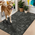 BEQHAUSE Dirt Trapper Door Mat 32"x48" Non-Slip Door Mats Washable Entryway Rugs Stain Resistant Doormat Absorbent Welcome Floor Mat for Front Back Door, Muddy Wet Shoes & Paws,Dark Grey-Ruum Studio Home