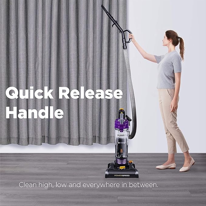 Eureka NEU182B PowerSpeed Bagless Upright Vacuum Cleaner, Purple-Ruum Studio Home