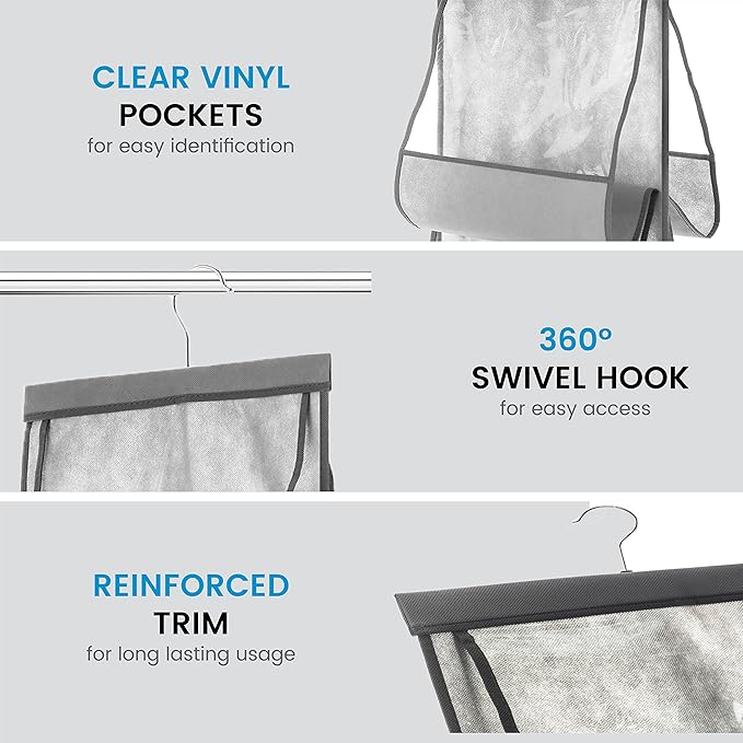 SNSLXH Closet Clear Handbag Organizer-Ruum Studio Home