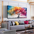 Alsingbago Colorful Tree Canvas Wall Art for Living Room Bedroom Home Office Orange and Pink Tree Picture Modern Artwork Ready to Hang Size 30x60-Ruum Studio Home