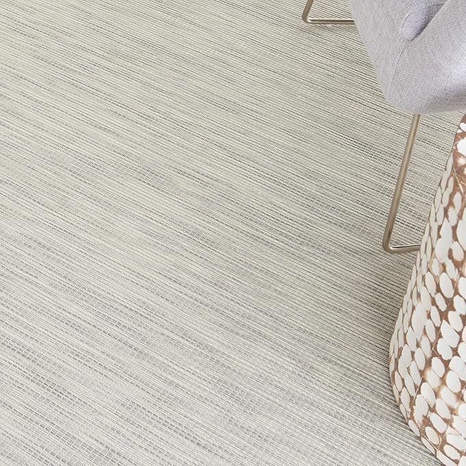 Nourison Home Positano 9' x 12' Light Grey Modern Indoor/Outdoor Rug Polypropylene-Ruum Studio Home