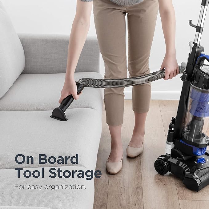 Eureka Lightweight Powerful Upright Vacuum Cleaner for Carpet and Hard Floor, PowerSpeed, New Model,Blue,black/New Model-Ruum Studio Home